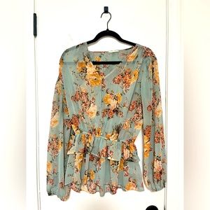 Pleione sheer blouse